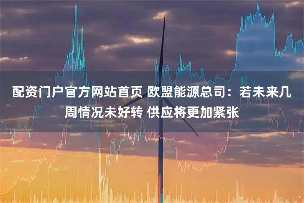 配资门户官方网站首页 欧盟能源总司:若未来几周情况未好转 供应将更加紧张