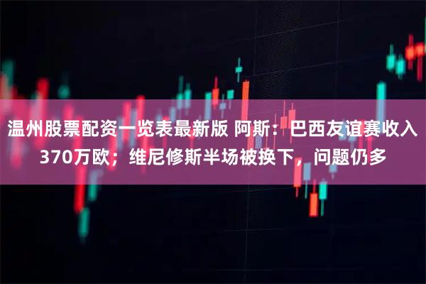 温州股票配资一览表最新版 阿斯：巴西友谊赛收入370万欧；维尼修斯半场被换下，问题仍多